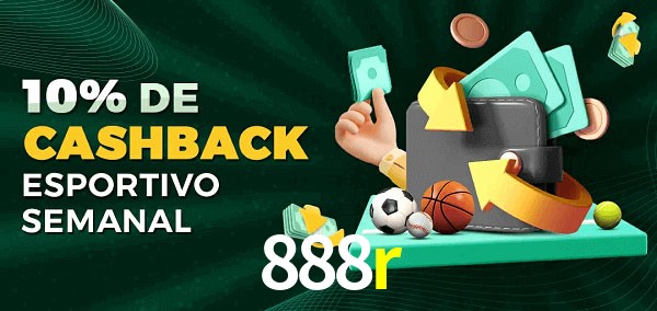 10% de bônus de cashback na 888r